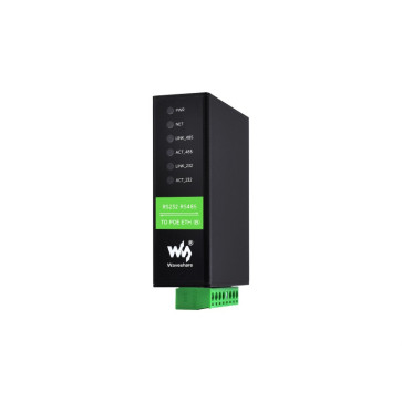 RS232 RS485 to RJ45 Ethernet Serial Server, RS232 And RS485 Dual Channels Independent Operation, Dual Ethernet Ports