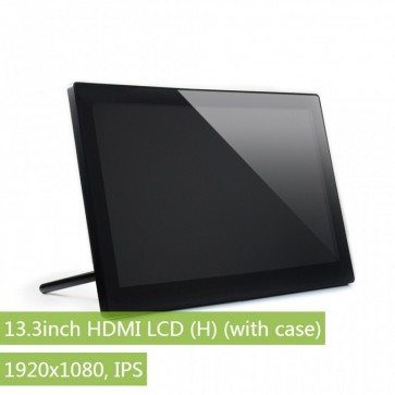 Waveshare 13.3inch HDMI LCD (H) (with case), 1920x1080, IPS