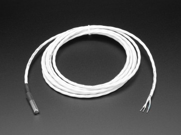 High Temp Waterproof DS18B20 Digital Temperature Sensor - 3m long