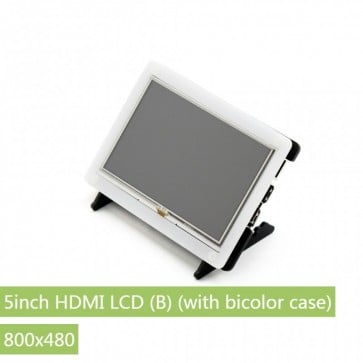 Waveshare Display 5inch HDMI LCD (B) + Bicolor case (800x480)