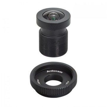90 Degree Wide Angle 1/2.3" M12 Lens with Adapter for Raspberry Pi HQ  Camera