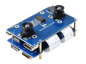 Binocular Camera Base Board Designed for RPi Compute Module 4