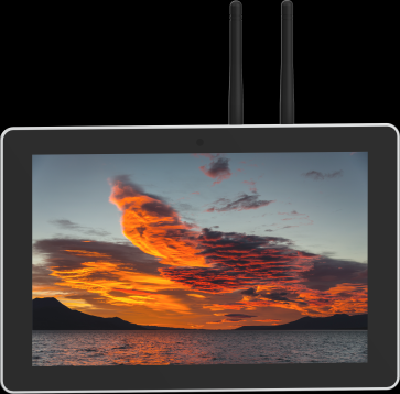 EDATEC HMI2120, 10.1" Industrial Touch Panel Computer, 8GB LPDDR4-3200, 32GB SDRAM, With WiFi and BT, EU4