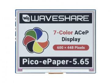 5.65inch Colorful e-Paper E-Ink Display for Raspberry Pi Pico