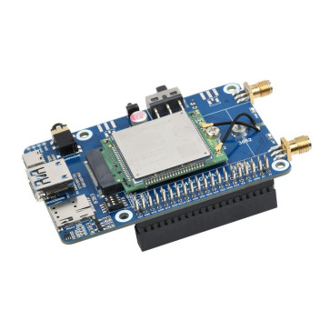 SIM7600G-H M.2 4G HAT for Raspberry Pi