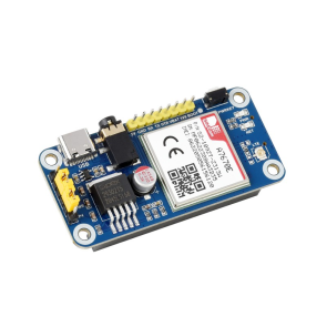 A7670E LTE Cat-1 HAT for Raspberry Pi, Multi Band, 2G GSM / GPRS, LBS, for Europe, Southeast Asia, West Asia, Africa, China, South Korea
