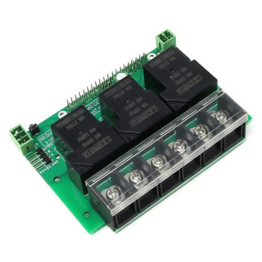 Three 40A/240V Relays RS485 Daisy-chainable HAT for Raspberry Pi