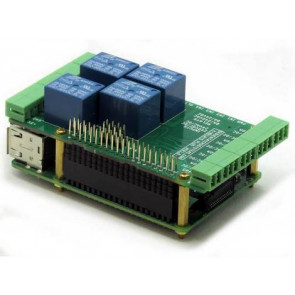 Four Relays Four Inputs 8-Layer Stackable Card for Raspberry Pi