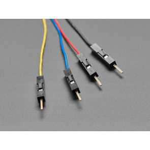 STEMMA QT / Qwiic JST SH 4-pin to Premium Male Headers Cable