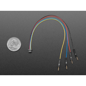 STEMMA QT / Qwiic JST SH 4-pin to Premium Male Headers Cable