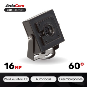 Arducam 16MP Autofocus USB Camera with Mini Metal Case