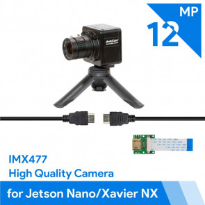 Arducam Complete High Quality Camera Bundle 12.3MP IMX477 HQ Camera Module with 6mm CS-Mount Lens and Metal Enclosure