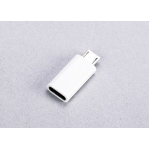  USB-C Female to Micro USB Male Adapter, White
