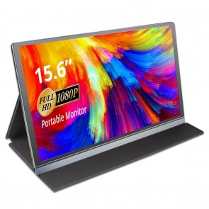 15.6 Inch 1080P IPS 1920 x 1080 Monitor with Smart Cover