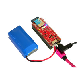 DiP-Pi PIoT (RP2040 with Wifi, Battery Connector, MicroSD, 