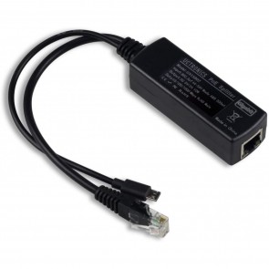 UCTRONICS PoE Splitter Gigabit 5V - Micro USB Power and Ethernet to Raspberry Pi 3B+