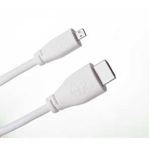 Micro-HDMI to Standard HDMI (A/M), 1m Kabel, weiss