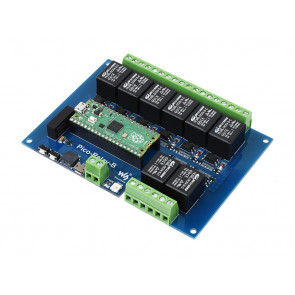 Industrial 8-Channel Relay Module for Raspberry Pi Pico