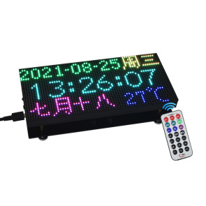 RGB Full-Color Multi-Features Digital Clock for Raspberry Pi Pico