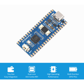RP2040-Plus without header, 16MB Flash Memory 