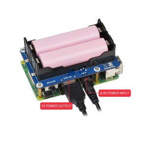 Uninterruptible Power Supply UPS HAT For Raspberry Pi, Stable 5V Power Output
