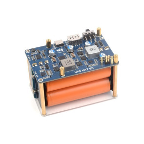 UPS HAT (E) for Raspberry Pi, Supports 4× 21700 Li batteries