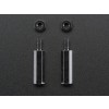 Brass M2.5 Standoffs 16mm tall - Black Plated - 2er Pack