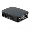 Raspberry Pi 4 Gehäuse, Schwarz/Grau