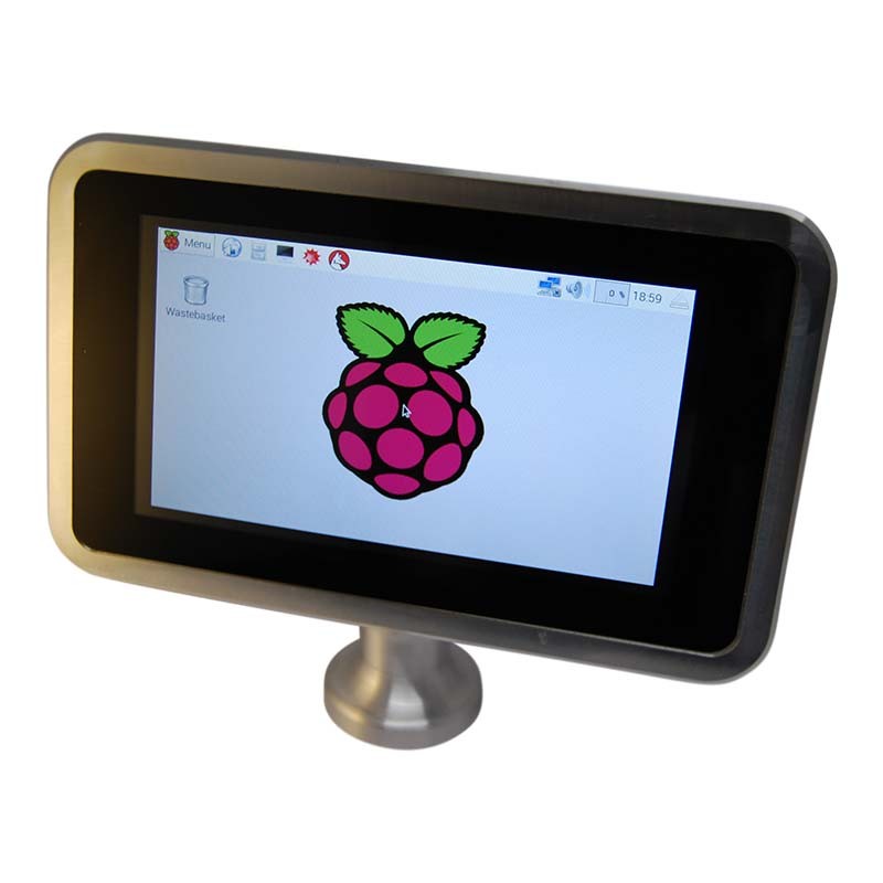 PiggiPi: Das stabile Alugehäuse für das Original 7 Zoll Display der Raspberry Pi Foundation