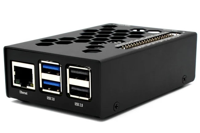 Raspberry Pi 5 Case Aluminium Black