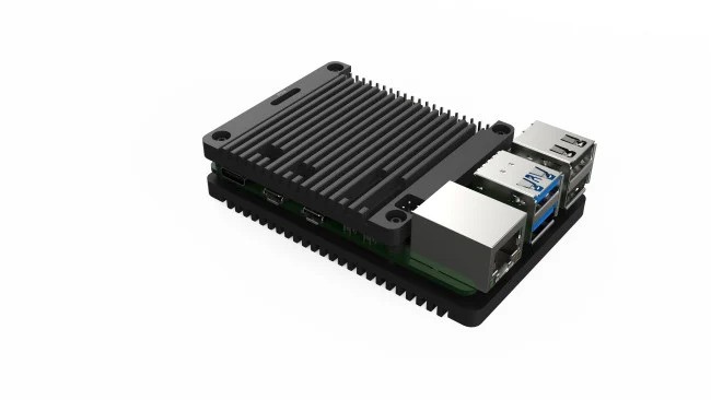 Raspberry Pi 5 Passive Cooling Open Aluminium CNC Case