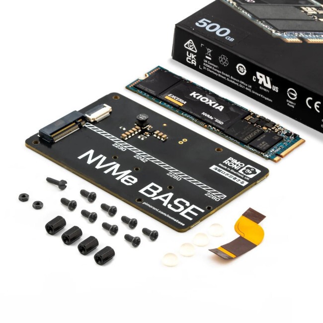 NVMe Base for Raspberry Pi 5   500GB SSD